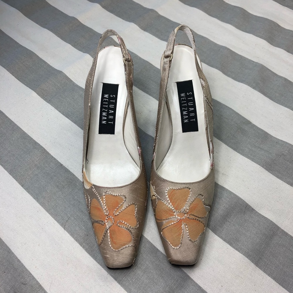 Stuart Weizman High Heels Floral Size 7 - image 6